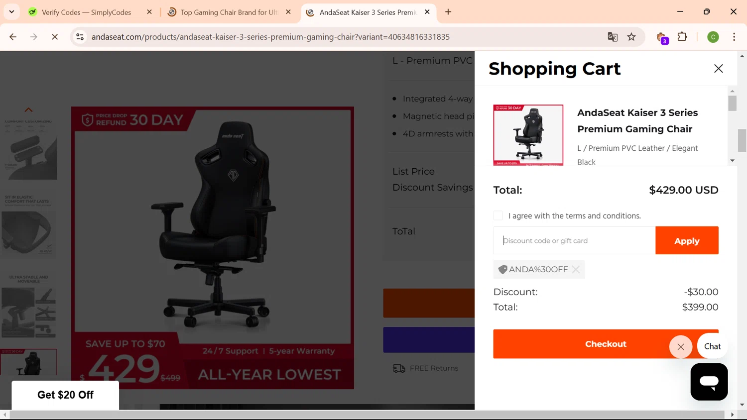 how to use Andaseat coupons