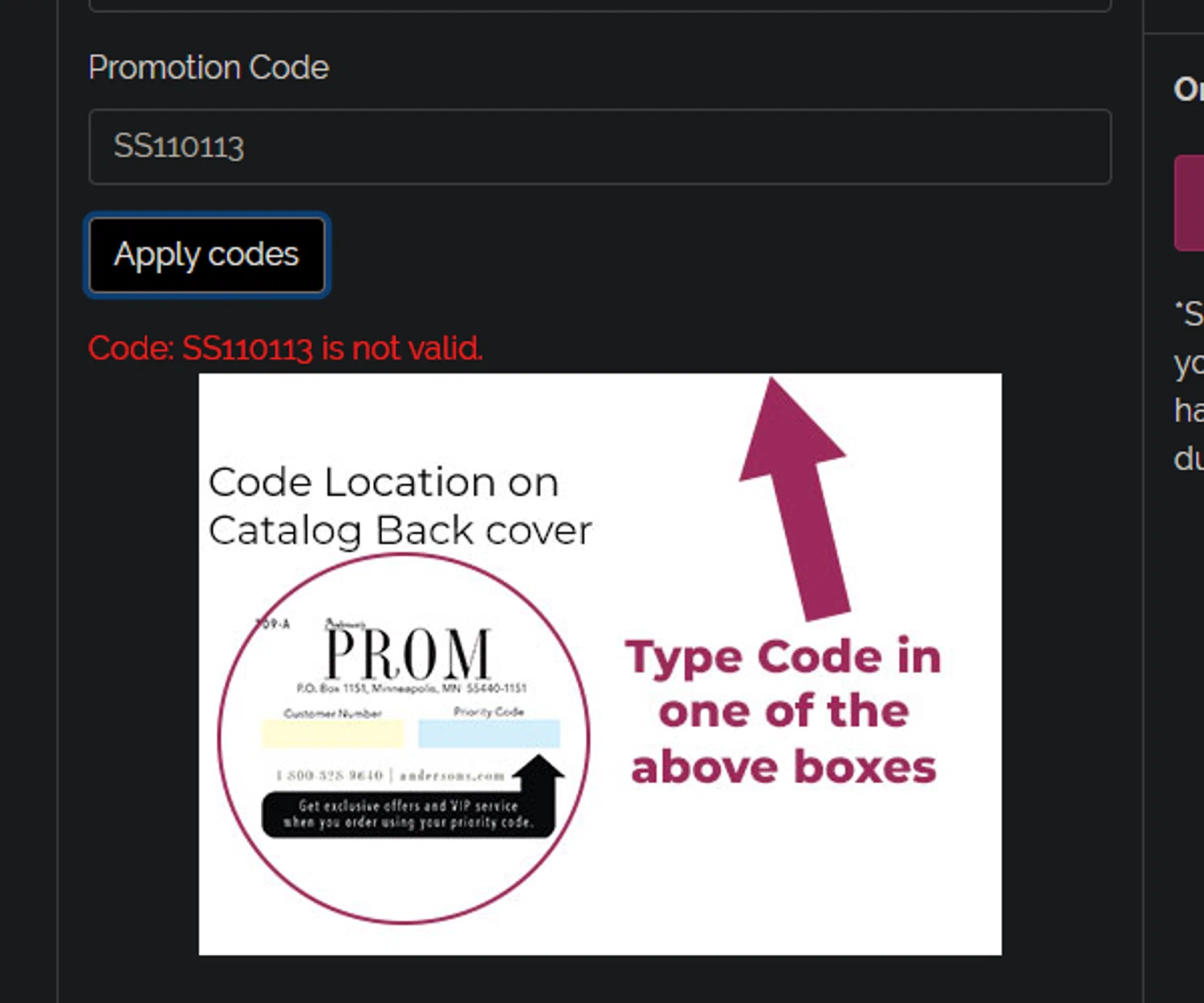 Anderson's coupon code screenshot showing code SS110113 applied at Anderson's checkout page. Uploaded by SimplyCodes community member PedroNavaja on Oct 14, 2025