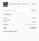 Androo's Art coupon verification screenshot