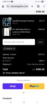 Anemos coupon verification screenshot