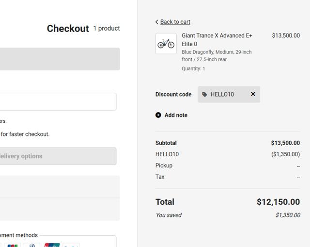 Angry Catfish Bicycle checkout page showing Angry Catfish Bicycle promo code box | Screenshot taken by SimplyCodes community member on Mar 13, 2025