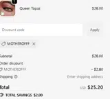 FOLLOW15 coupon verification screenshot