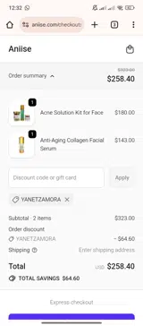 YANETZAMORA coupon verification screenshot