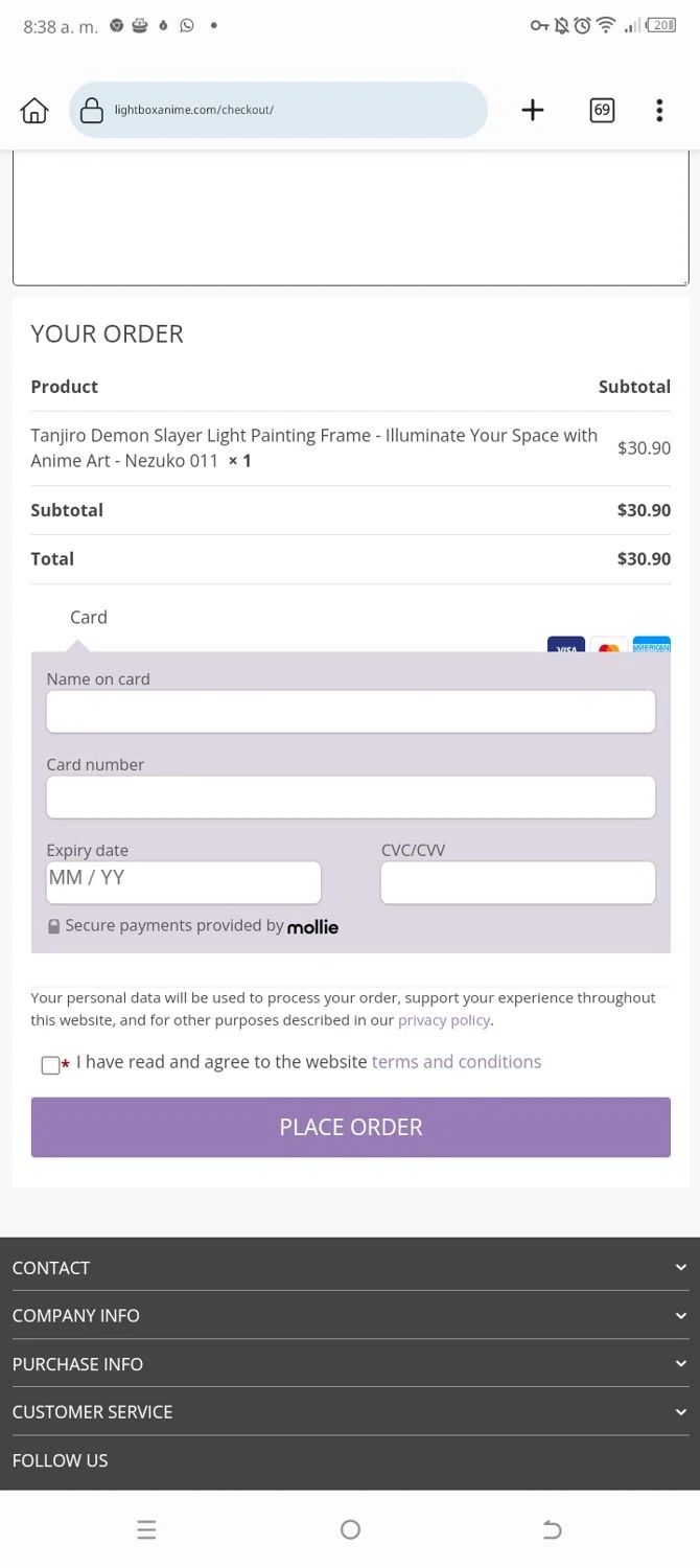 Anime Light Box promo code screenshot showing code extra10 applied at Anime Light Box checkout page. Uploaded by SimplyCodes community member DiscountCurator3335 on May 10, 2025