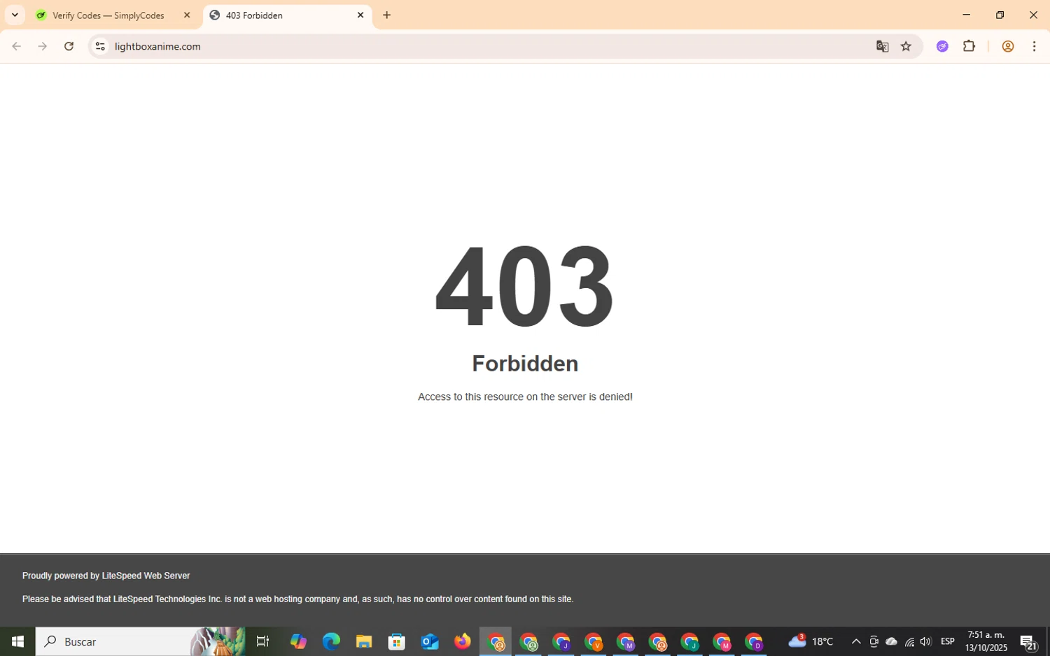 Anime Light Box promo code screenshot showing code anime289 applied at Anime Light Box checkout page. Uploaded by SimplyCodes community member OliverRodriguez21 on Oct 13, 2025