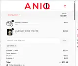 ANIQI coupon verification screenshot