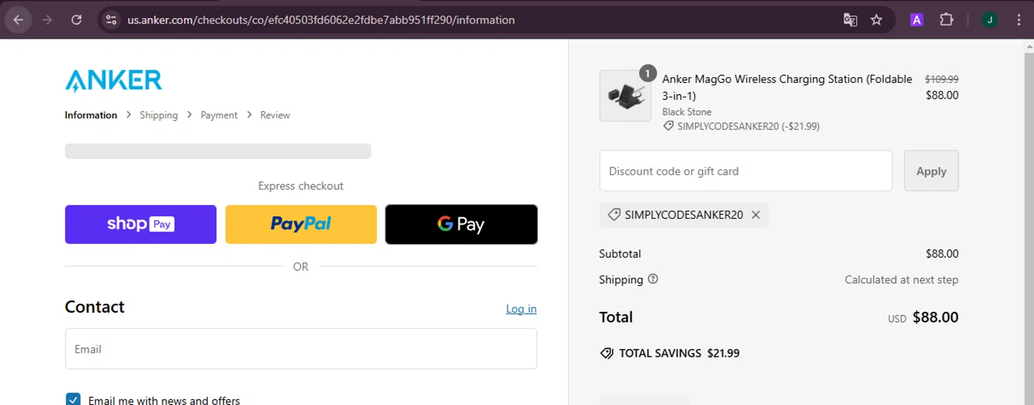 how to use Anker coupons