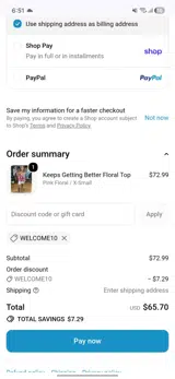 Anna Kayte's Boutique coupon verification screenshot