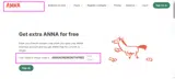 ANNAONEMONTHFREE coupon verification screenshot