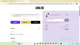 Anna Sui coupon verification screenshot