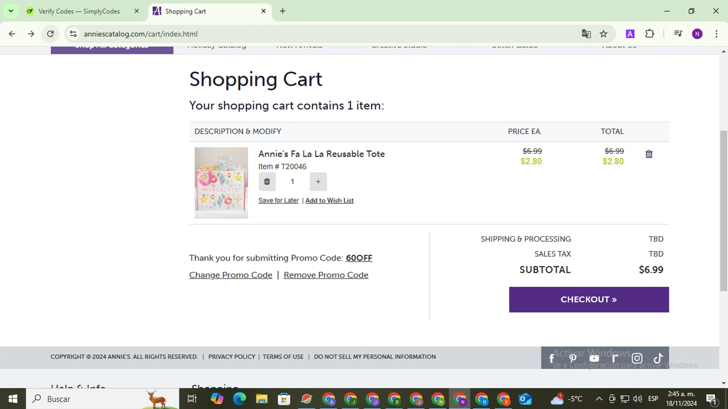 how to use Annie's Catalog coupons
