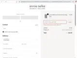 Annie Selke Outlet coupon verification screenshot