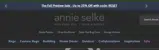 Annie Selke Outlet coupon verification screenshot