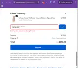15BURLEIGH coupon verification screenshot