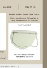 HERMESBAG coupon verification screenshot