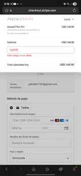 10OFF coupon verification screenshot