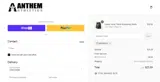 Anthem Athletics coupon verification screenshot