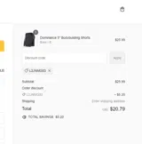 Anthem Athletics coupon verification screenshot