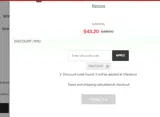 TRISTEN10 coupon verification screenshot
