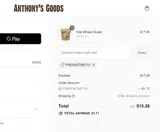 FRESHSTART10 coupon verification screenshot