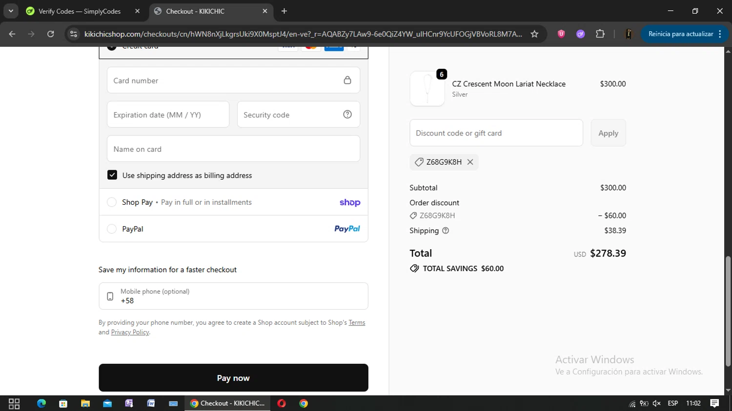 AnthroDesk promo code screenshot showing code JOSECOHEN applied at AnthroDesk checkout page. Uploaded by SimplyCodes community member yisusgamer on May 22, 2026