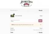 Antique Rose Emporium coupon verification screenshot