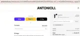 Antonioli coupon verification screenshot