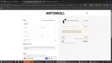 Antonioli coupon verification screenshot
