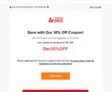 Dec30%OFF coupon verification screenshot
