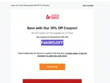 Feb30%OFF coupon verification screenshot