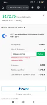 FEBLUR50OFF coupon verification screenshot