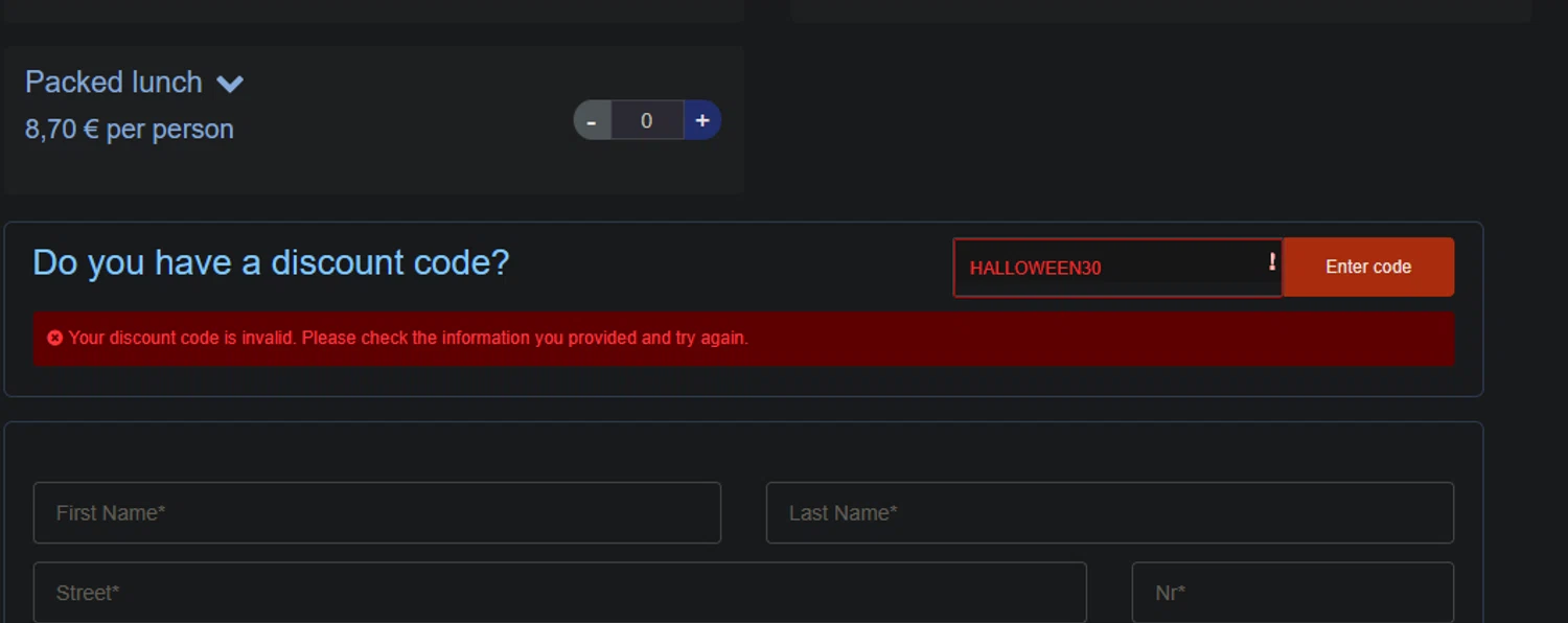 A&O Hostels promo code screenshot showing code HALLOWEEN30 applied at A&O Hostels checkout page. Uploaded by SimplyCodes community member xocelot44x on Nov 30, 2025