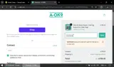 A-OK9 coupon verification screenshot