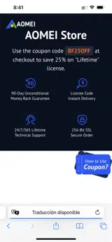 BF25OFF coupon verification screenshot