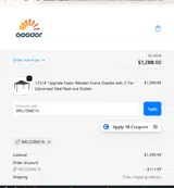 Aoodor coupon verification screenshot
