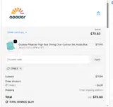 Aoodor coupon verification screenshot