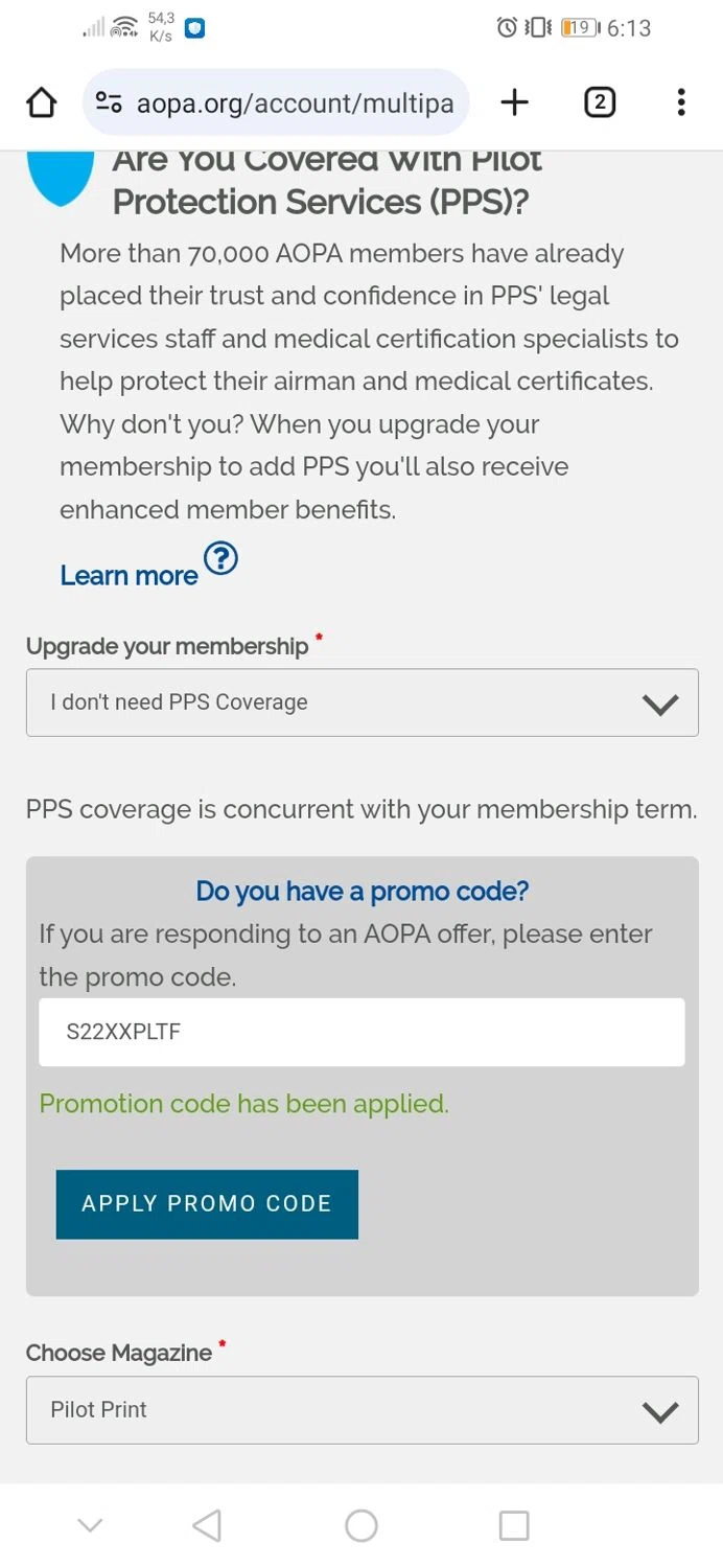 where to use Aperture promo code box