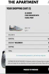 WELCOME15 coupon verification screenshot
