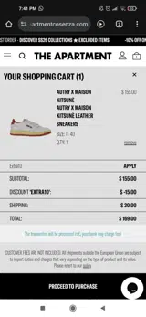 Extra10 coupon verification screenshot