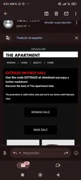 Extra20 coupon verification screenshot