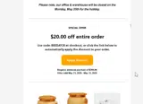 BEEDAY20 coupon verification screenshot