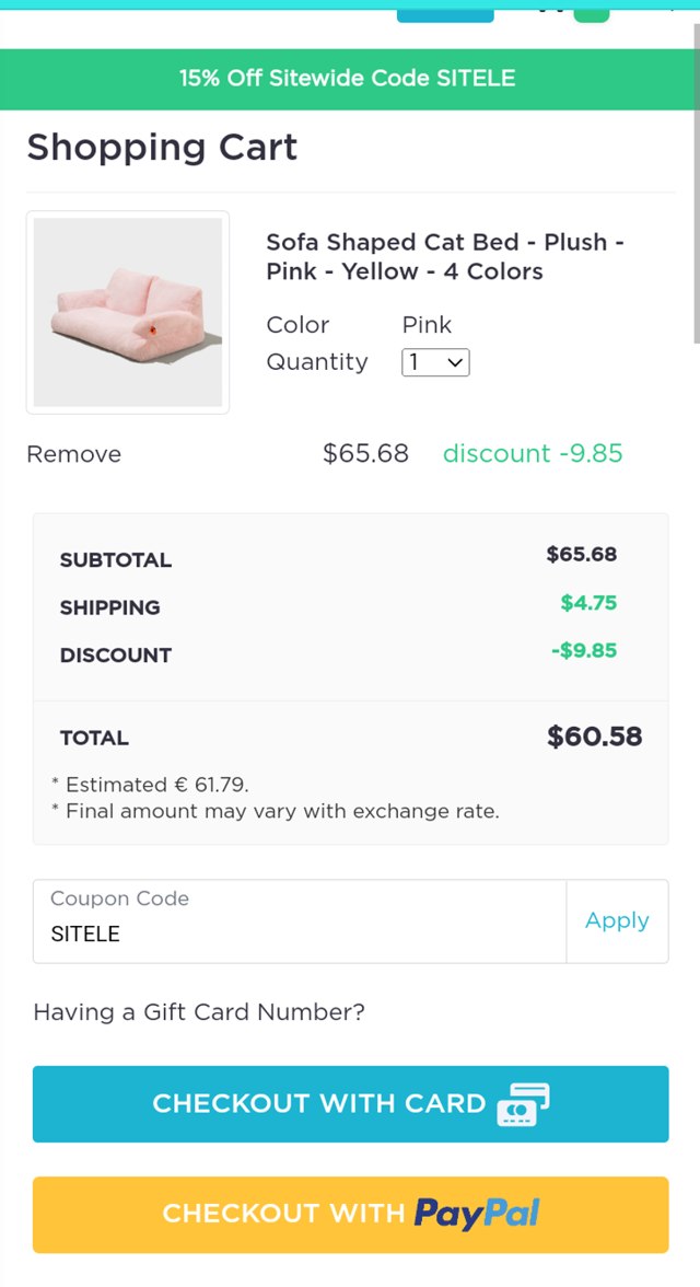 The Apollo Box checkout page showing The Apollo Box promo code box | Screenshot taken by SimplyCodes community member on Jun 11, 2024