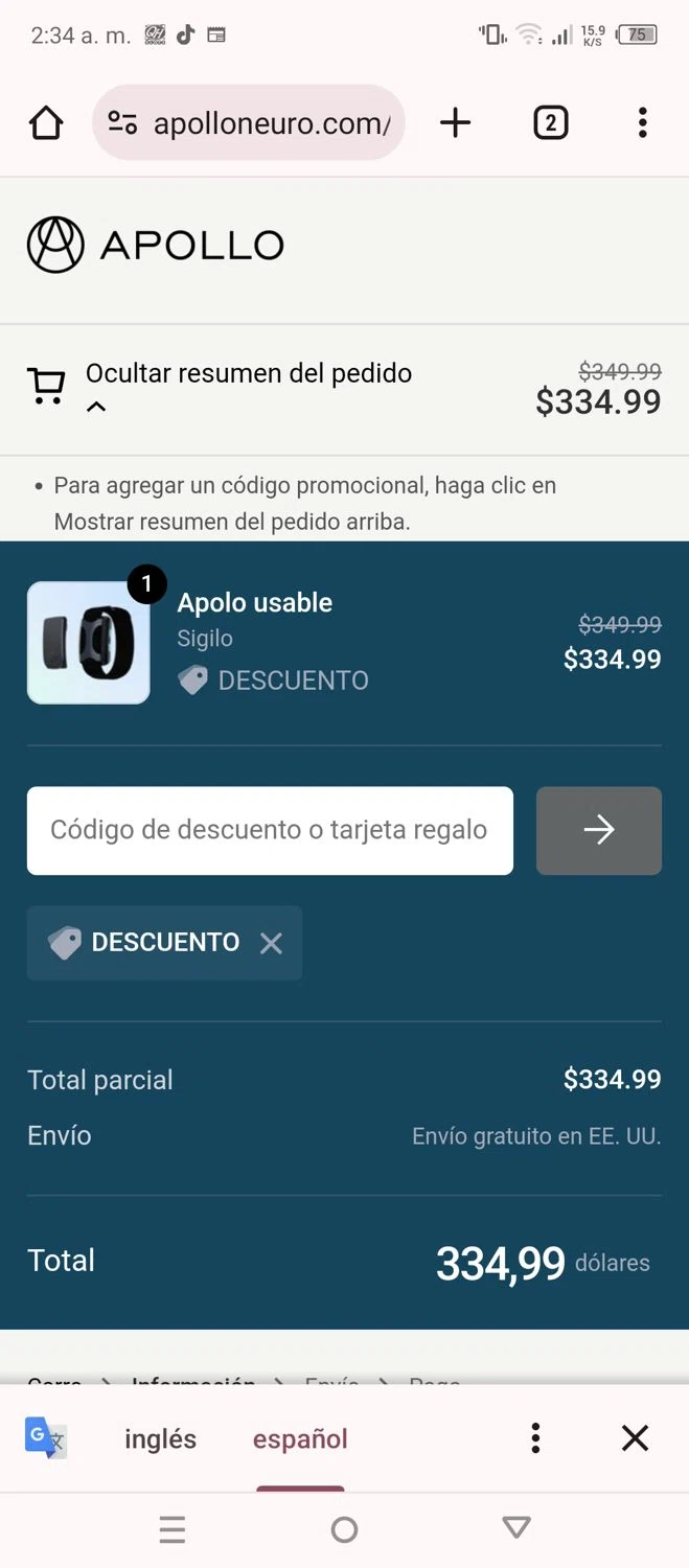how to use Apollo Neuroscience coupons