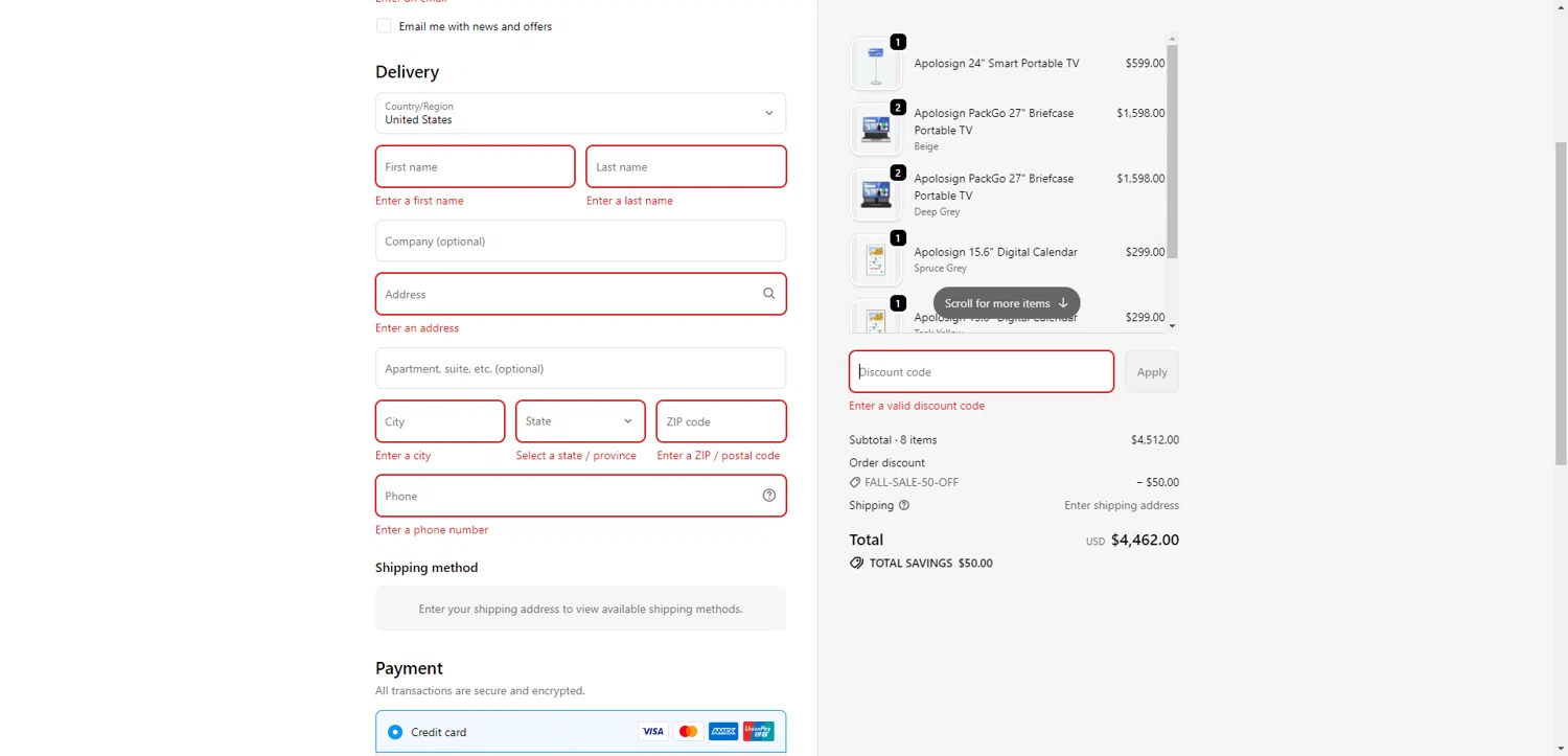 ApoloSign promo code screenshot showing code UPPROMOTE_CUSTOMER_REFERRAL applied at ApoloSign checkout page. Uploaded by SimplyCodes community member SilverChaser3269 on Oct 17, 2025