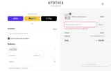 Apothia Los Angeles coupon verification screenshot