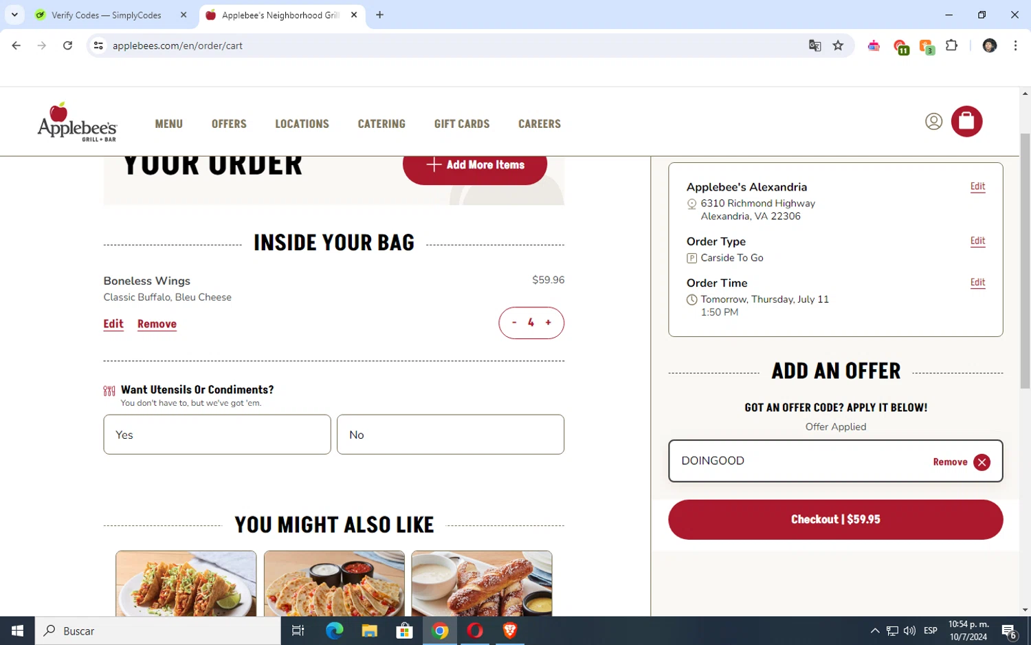 Applebee's Grill & Bar Promo Codes 10 Off September 2024