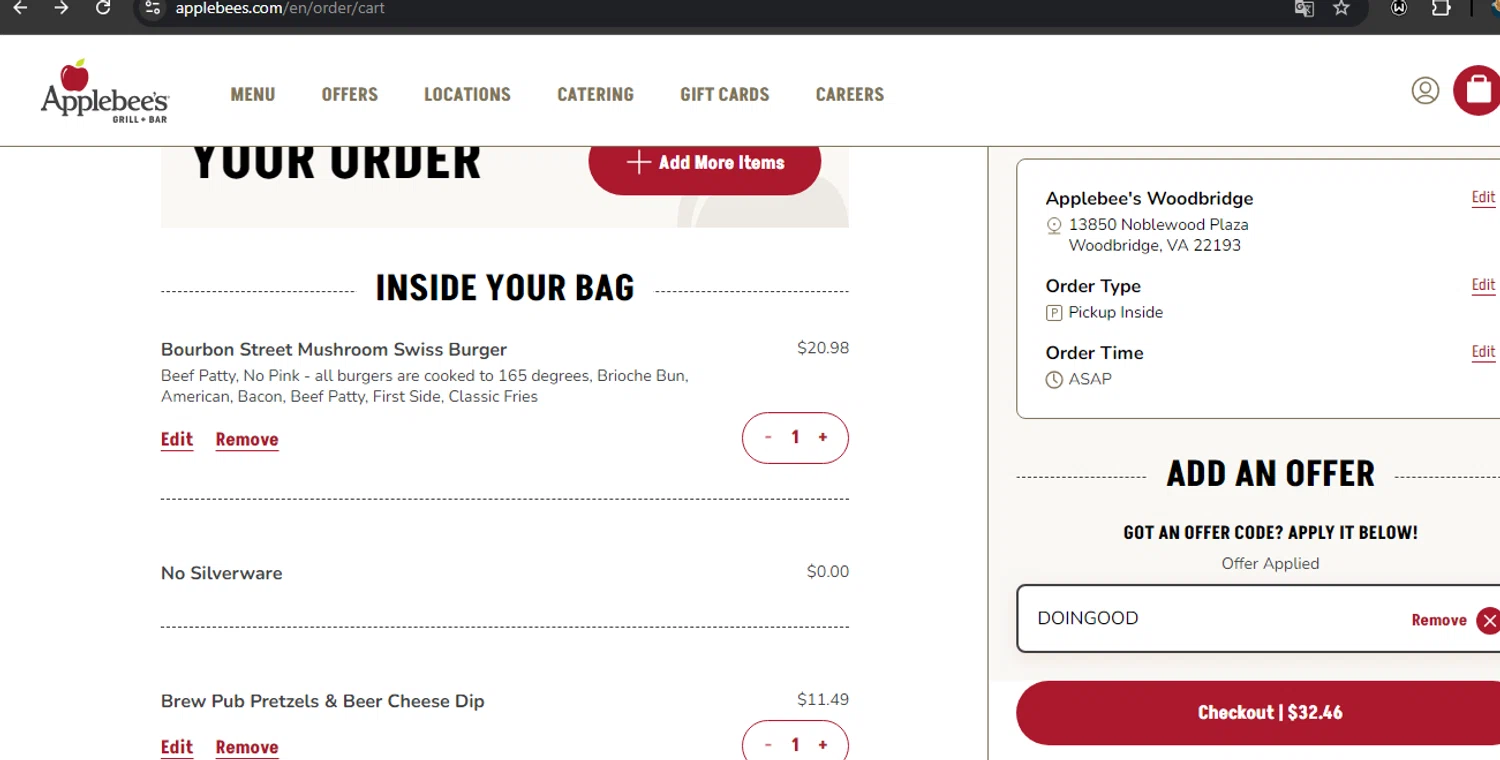 Applebee's Grill & Bar Promo Codes 50 Off August 2024