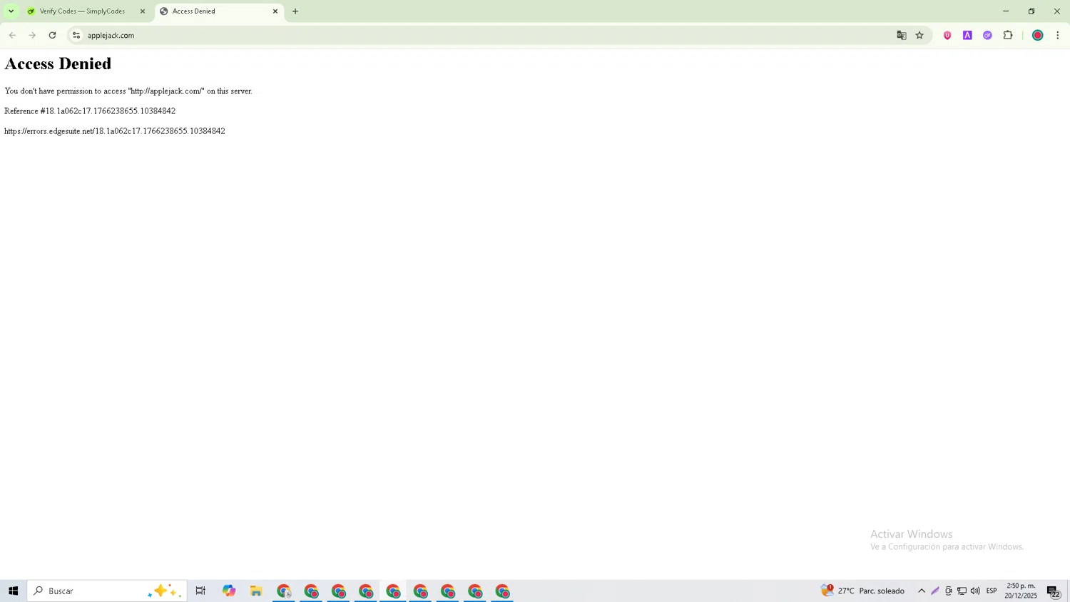 Applejack promo code screenshot showing code 04 applied at Applejack checkout page. Uploaded by SimplyCodes community member Michael_Brown on Dec 20, 2025