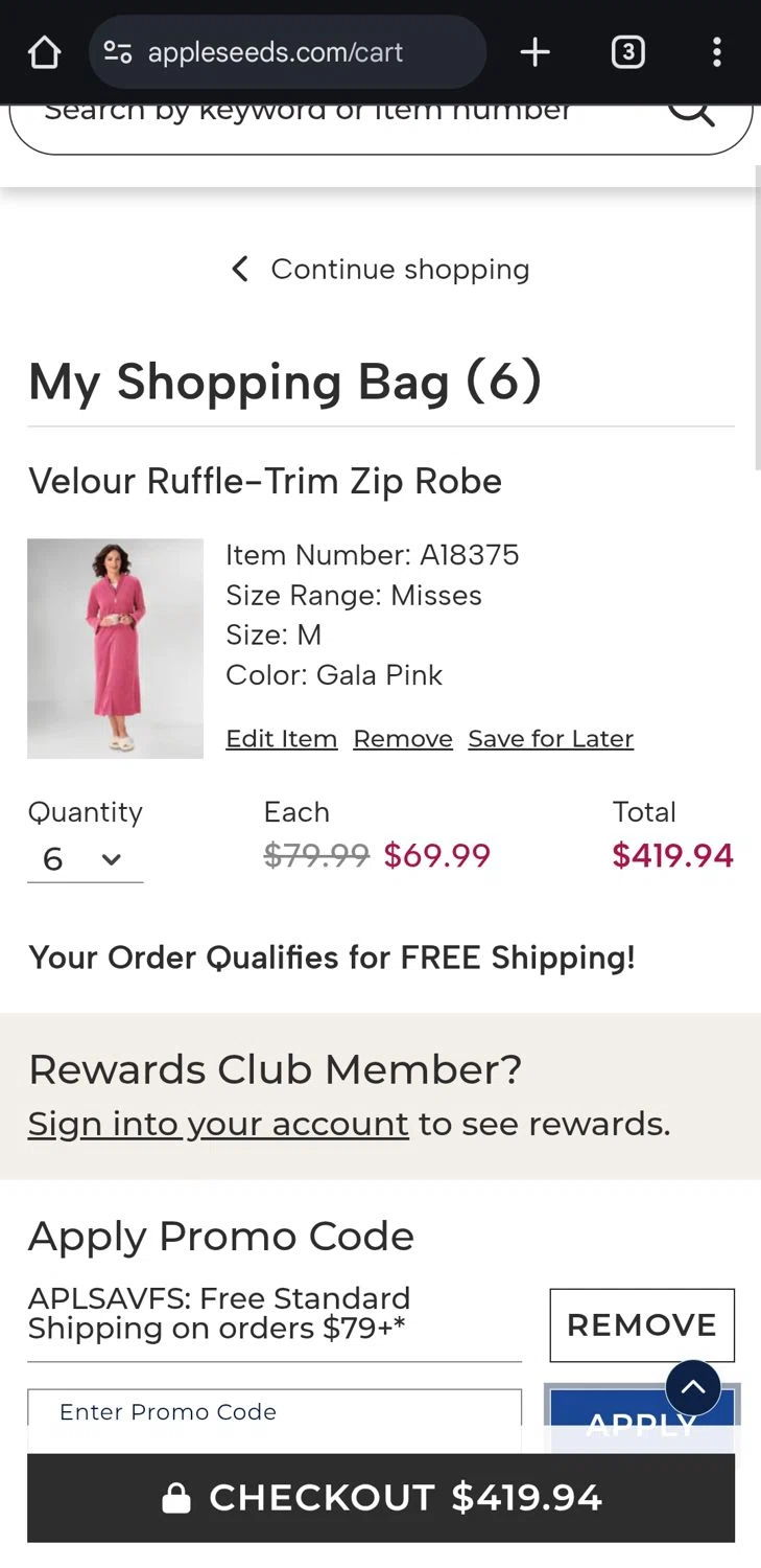 Appleseed's promo code screenshot showing code APLSAVFS applied at Appleseed's checkout page. Uploaded by SimplyCodes community member ComeBurra123 on Dec 27, 2024