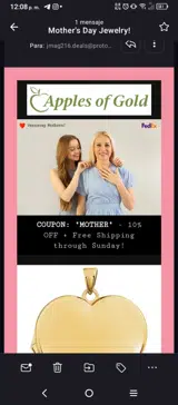 mother coupon verification screenshot